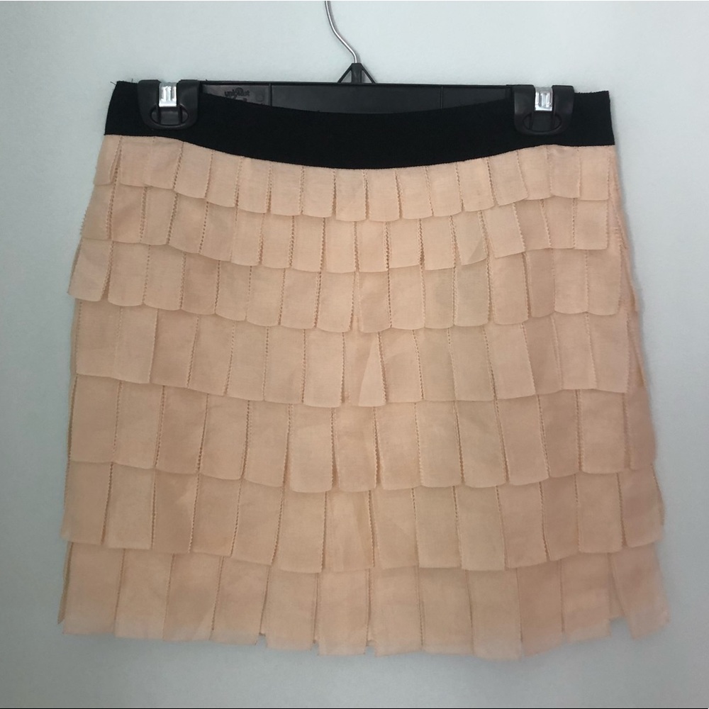 J. Crew Cream Flapper Skirt
